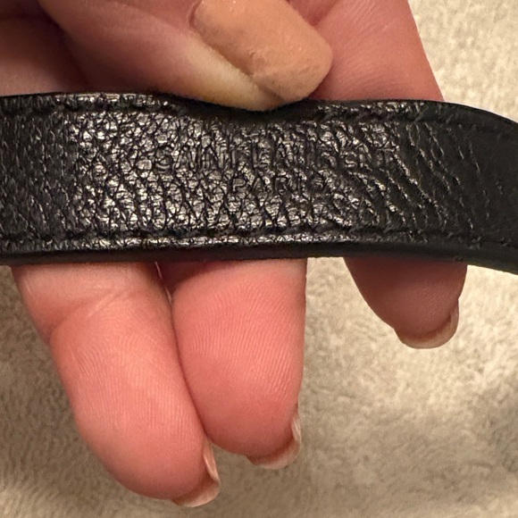 Yves Saint Laurent Black Chevron Shoulder Bag - Picture 7 of 15